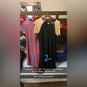 LuLaRoe Carly- XXS. Like new condition. Non-Smoking. $10/each